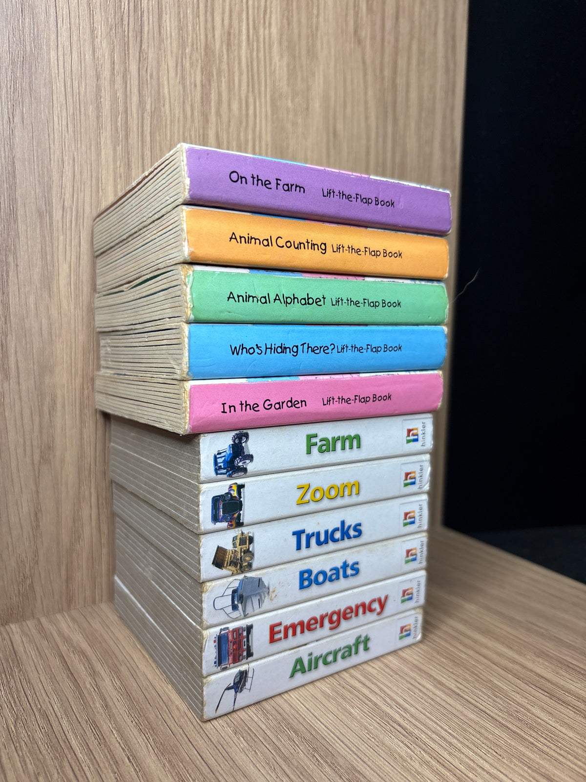 KIDS BOARD BOOKS 'The Animal Patch' + 'Hinkler Machines' Assorted Standalone Titles Bundle of 11 (Min. fair condition)