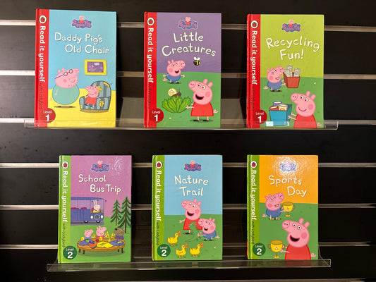 PEPPA PIG - Bundle of 6 - Assorted titles in 'Read It Yourself' Series (Min. good condition)