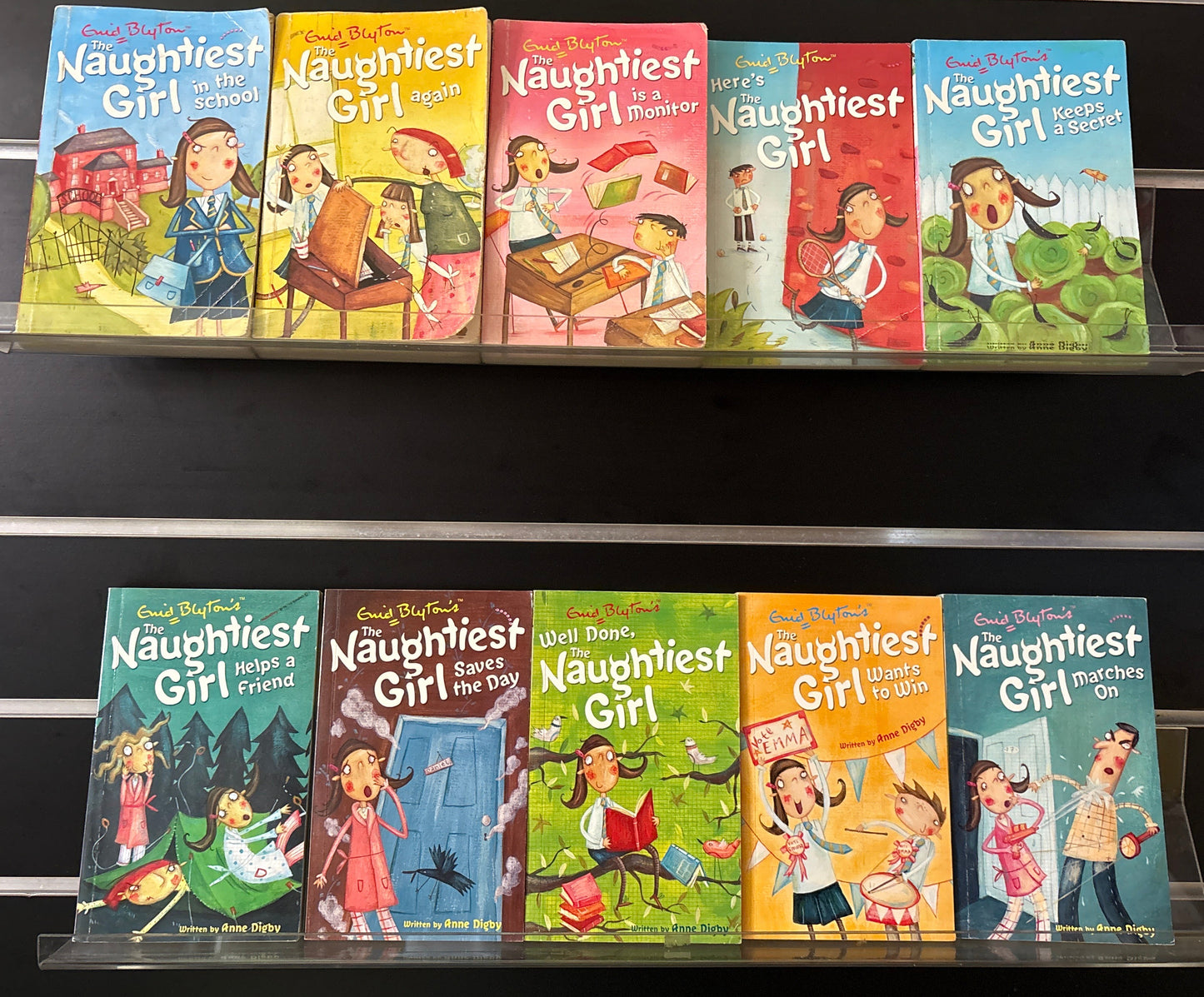 BLYTON, Enid 'Naughtiest Girl' Books #1-10 Bundle of 10 (Min. fair condition)