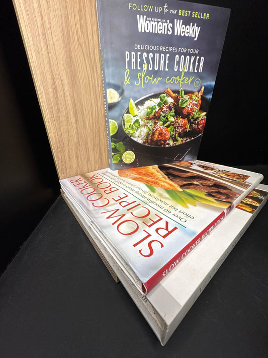 SLOW COOKER Cookbooks - Bundle of 3 - Assorted titles (Min. good condition)