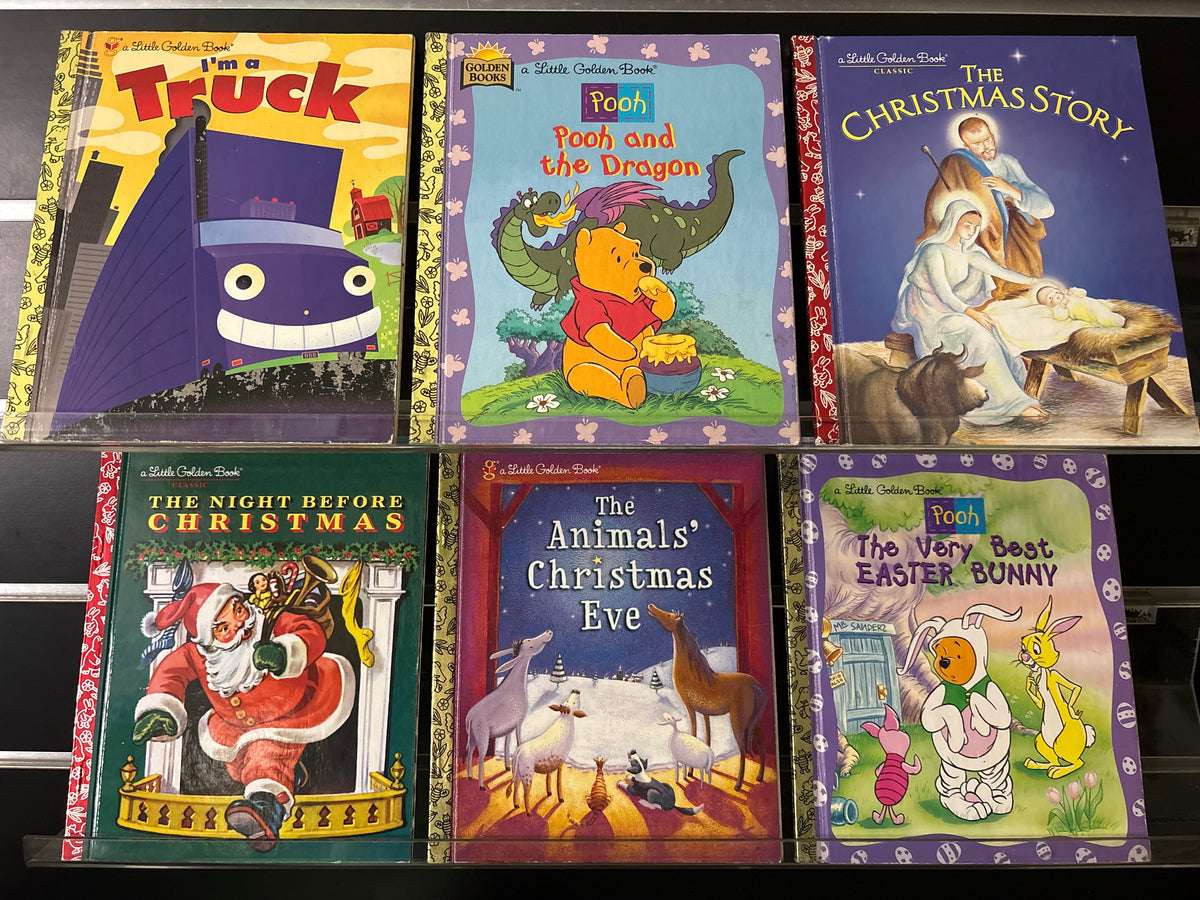 LITTLE GOLDEN BOOKS Assorted Standalone Titles Bundle of 6 (Min. very good condition)