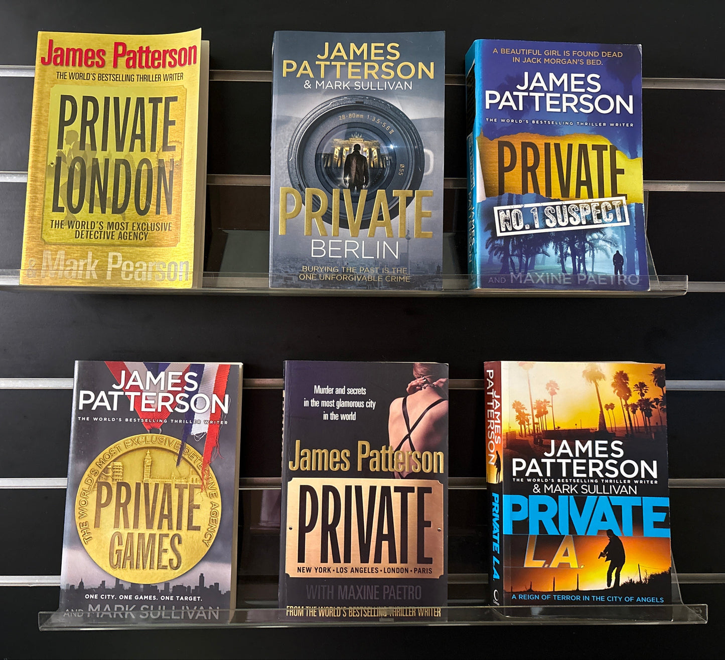 PATTERSON, James 'Private' Series - Bundle of 6 Assorted Titles (Min. good condition)