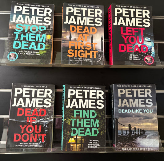 JAMES, Peter 'Roy Grace' Series Assorted Titles Bundle of 6 (min. fair condition)