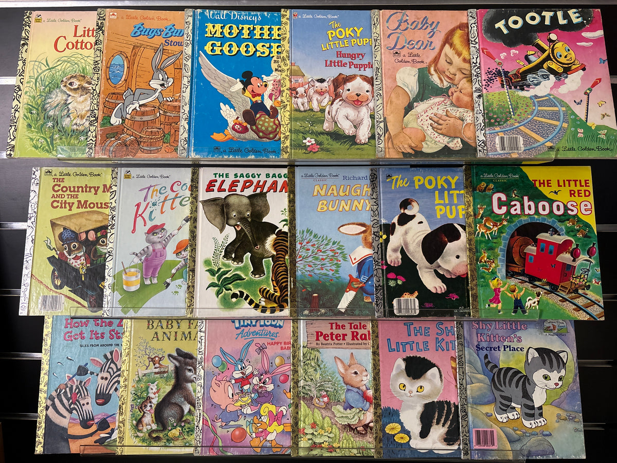 LITTLE GOLDEN BOOKS Assorted Standalone Titles Bundle of 18 (Min. fair condition)