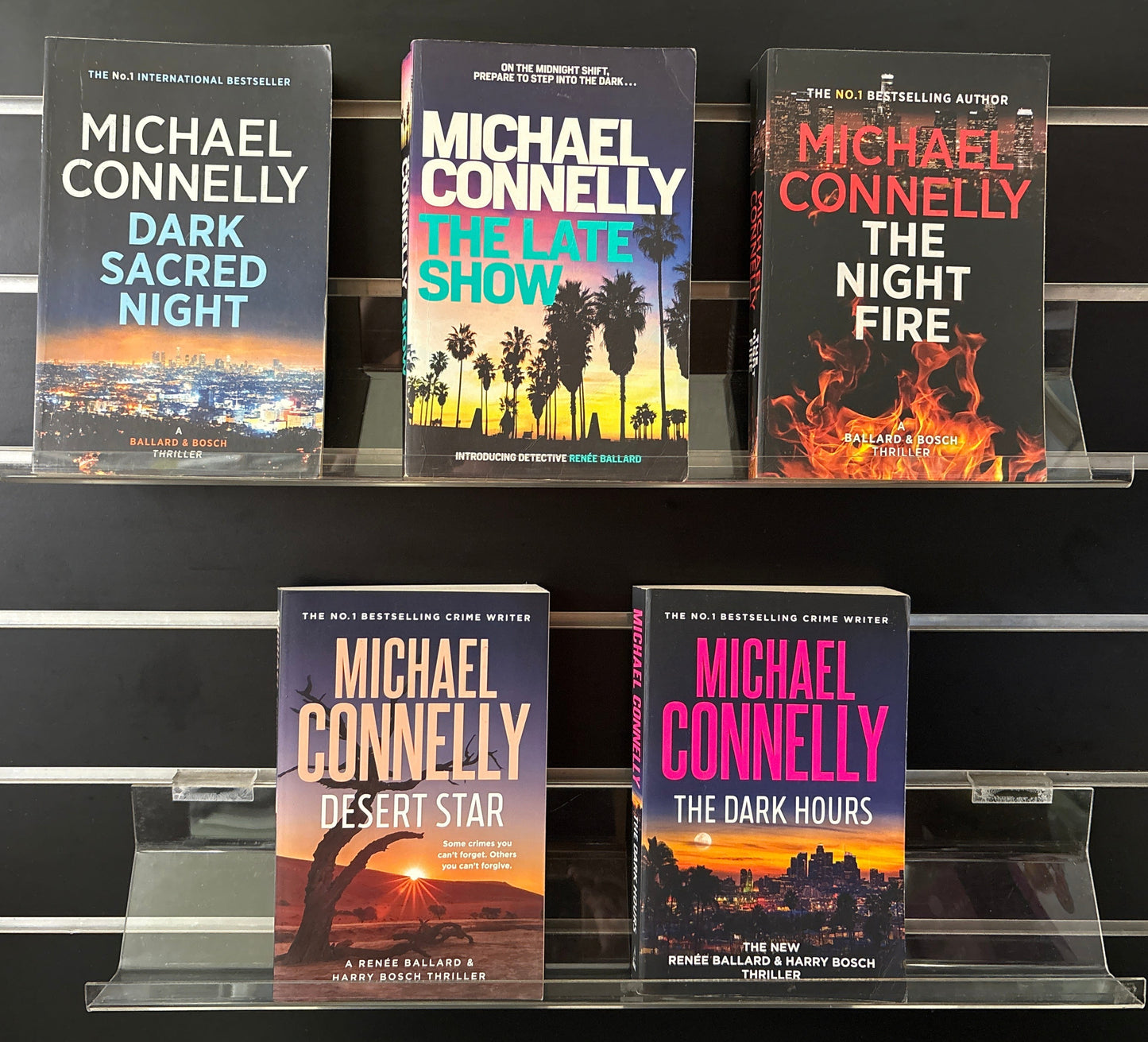 CONNELLY, Michael - 'Ballard and Bosch' Series Titles #1 - 5 (Min. fair condition)
