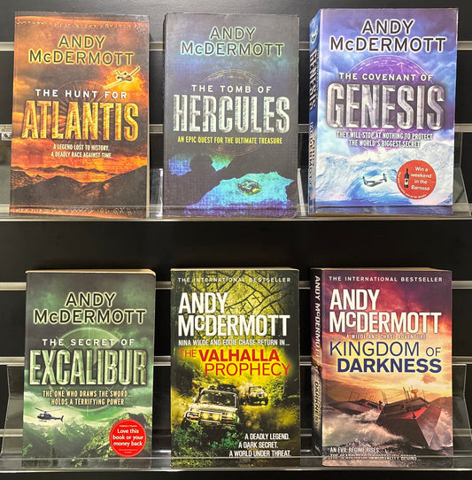 McDERMOTT, Andy 'Nina Wilde and Eddie Chase' series Assorted Titles Bundle of 6 (Min. fair condition)