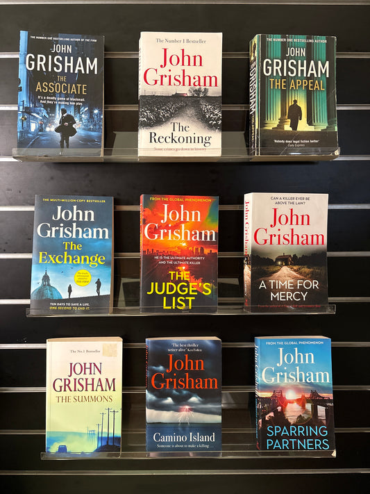 GRISHAM, John - Bundle of 9 - Assorted Standalone Titles (Min. fair condition)
