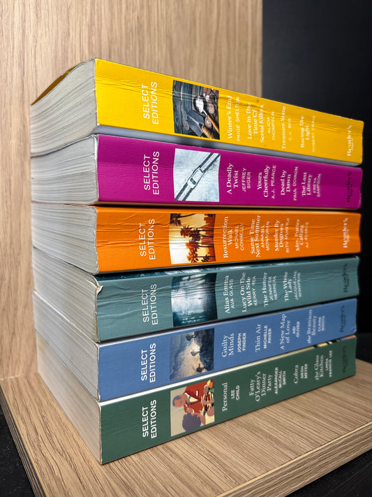 READER'S DIGEST 'Select Editions' 4-in-1 Condensed Stories Bundle of 6 (Min. good condition)