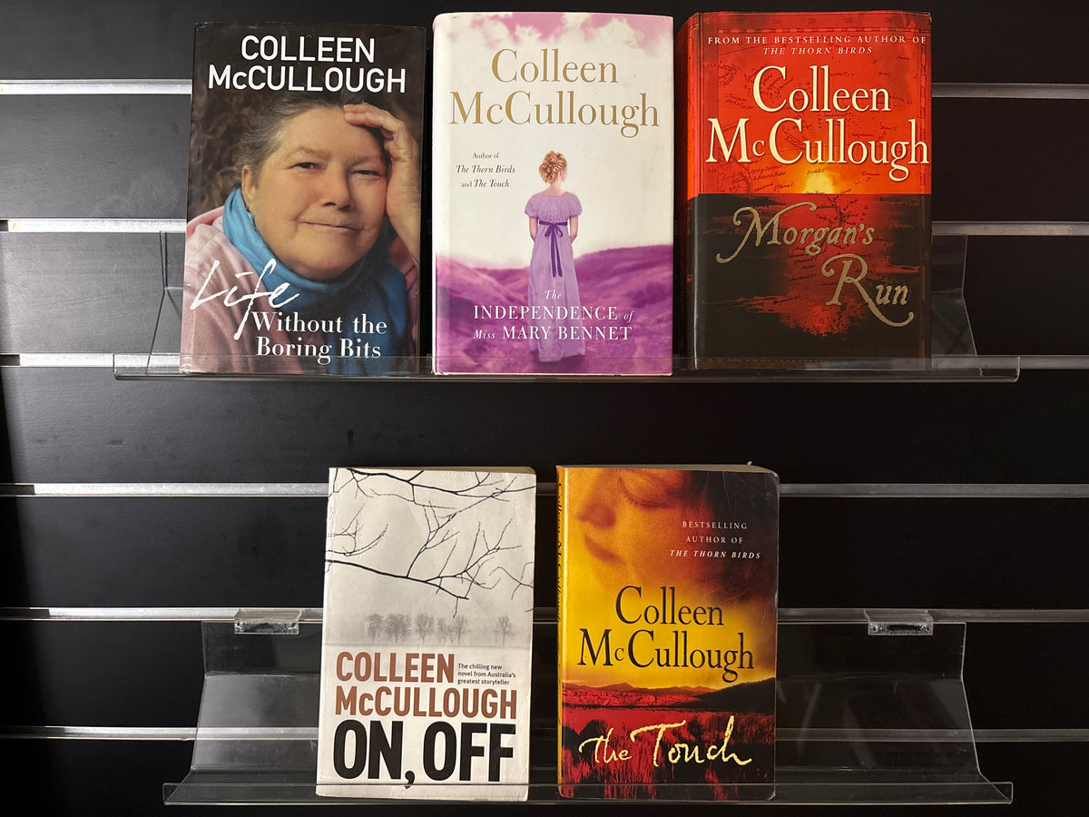 McCULLOUGH, Colleen Assorted Novels + Autobiography Bundle of 5 (Min. fair condition)