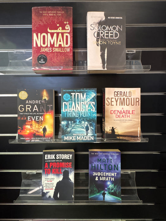 THRILLERS - Bundle of 7 - Assorted Titles and Authors (Min. FAIR condition)