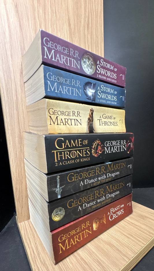 MARTIN, George R.R: A Song of Ice & Fire Complete Series Bundle of 7  (Min. fair condition)