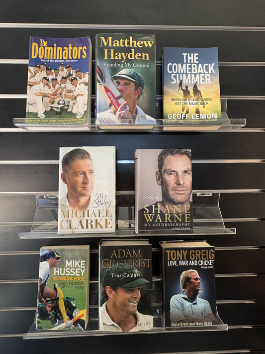 SELECTION of CRICKET Bios - Bundle of 8 - Assorted (min. fair condition)